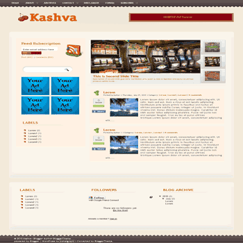 free blogger template convert wordpress theme to blogger template Kashva blogger template