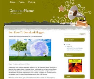 GrammoPhone Blogger Template