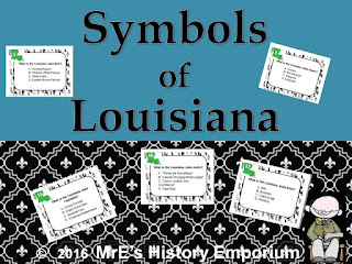 https://www.teacherspayteachers.com/Product/LOUISIANA-State-Symbols-Task-Cards-2631094