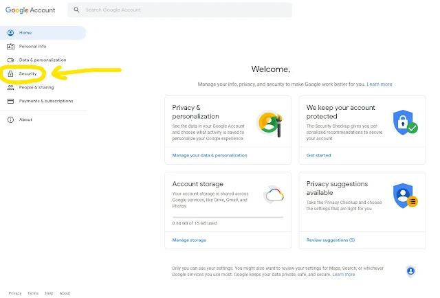 remove third-party account access from google account