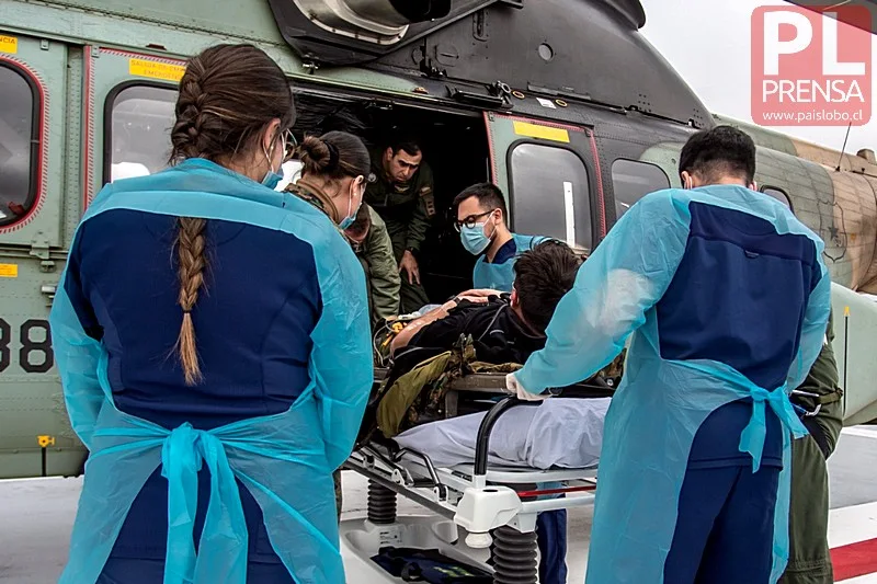 3 efectivos del Ejército heridos fueron trasladados al Hospital Base de Osorno