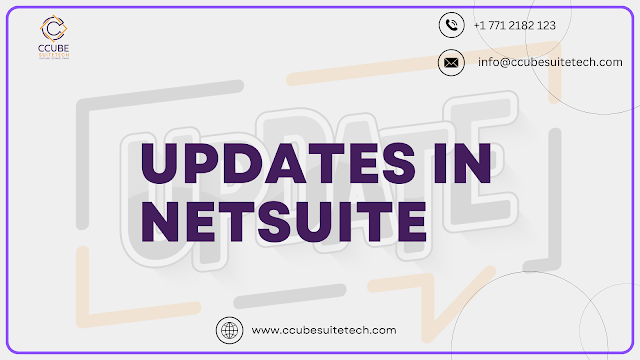 Updates in NetSuite