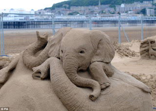 Popular Animal Sand Sculputres photo collection 2012