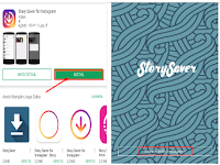 cara download story instagram orang