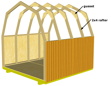 how to build a gambrel barn