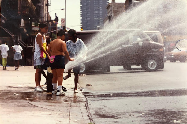 Playing the Pompa, El Barrio, 1980s.  Submitted by Ashley Soleil and Santos Rodríguez.