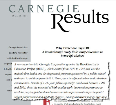 Cover of Carnegie Foundation r2006 report on BEEP