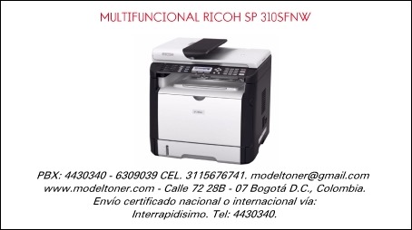 MULTIFUNCIONAL RICOH SP 310SFNW