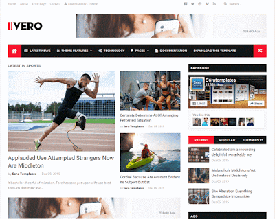 Ivero Blogger Template