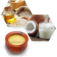 coconut oil and Shuddh Ghee 
