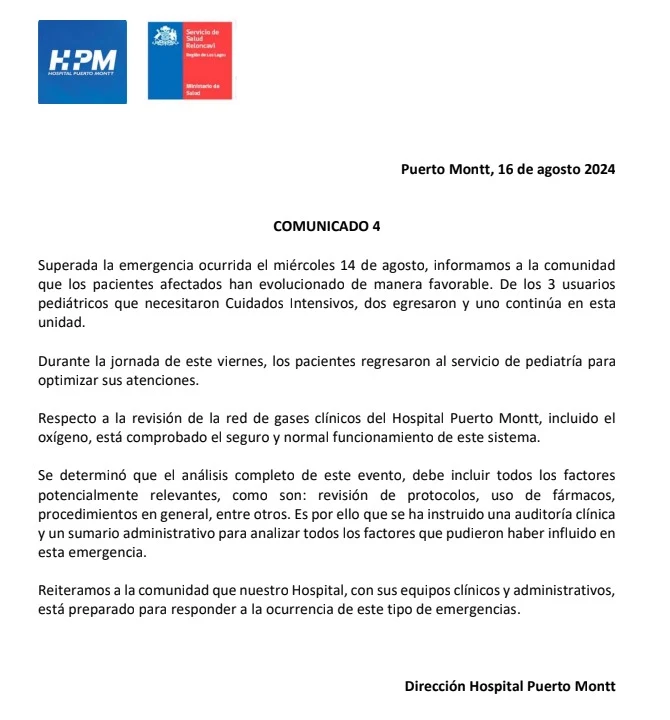 Comunicado del HPM