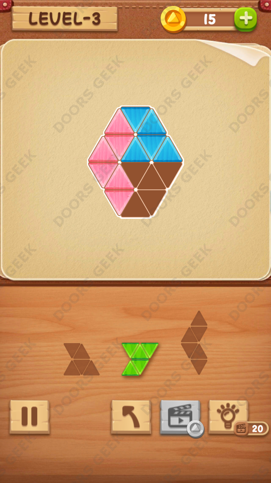 Block Puzzle Jigsaw Rookie Level 3 , Cheats, Walkthrough for Android, iPhone, iPad and iPod
