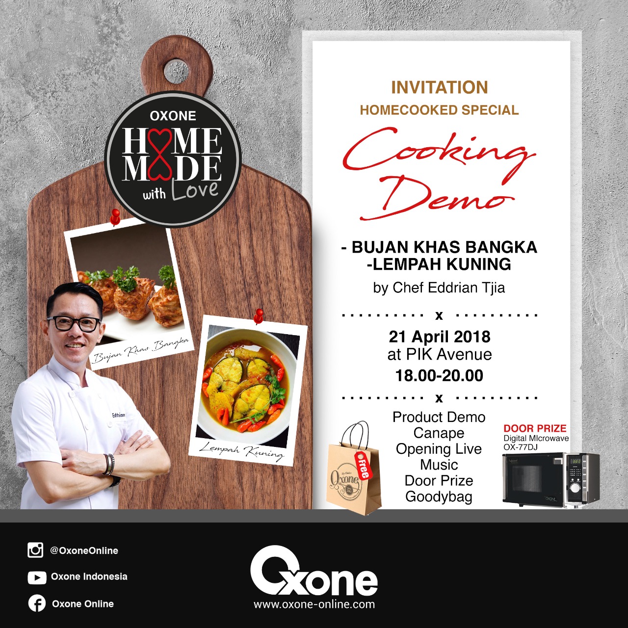 [EVENT REPORT] COOKING IN STYLE WITH OXONE INDONESIA - For 
