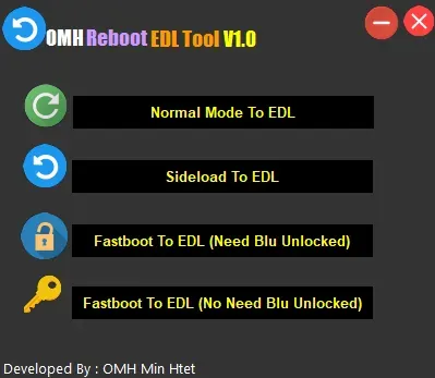 OMH Reboot EDL Tool V1.0 Xiaomi