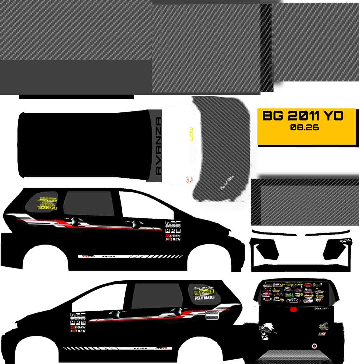 download mod bussid travel avanza full stiker