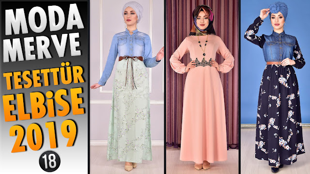 ModaMerve Tesettür Elbise Modelleri 18/31 (2019) | Hijab Kleid - Hijab Fashion