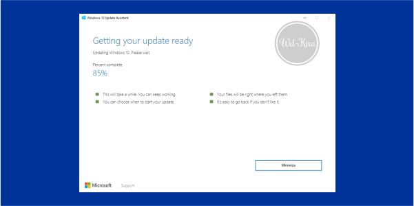 Wd-Kira, How to update windows 10 fall creators, how to easy installing update windows 10, cara update software windows 10 fall creator, windows 10 fall creators update, Windows 10 Iso, Online update