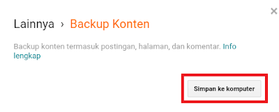 Cara Mudah Backup Sеmuа Postingan Blogspot