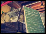 happy set menu written on green board at cafe noriter dumaguete city branch