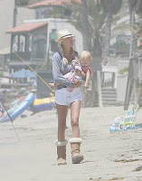 Tori Spelling Malibu Beach Pics