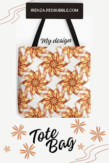 Brown mandala pattern Tote Bag