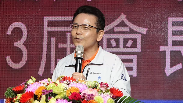 ▲彰化縣工商發展投資策進會總幹事洪榮章代表王惠美縣長出席致賀。（記者林明佑攝）