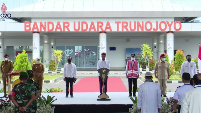 Presiden Joko Widodo Ke Sumenep Resmikan Bandara Trunojoyo