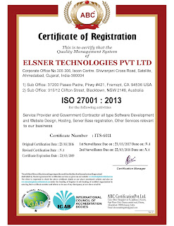 ISO 27001 : 2013 Certificate