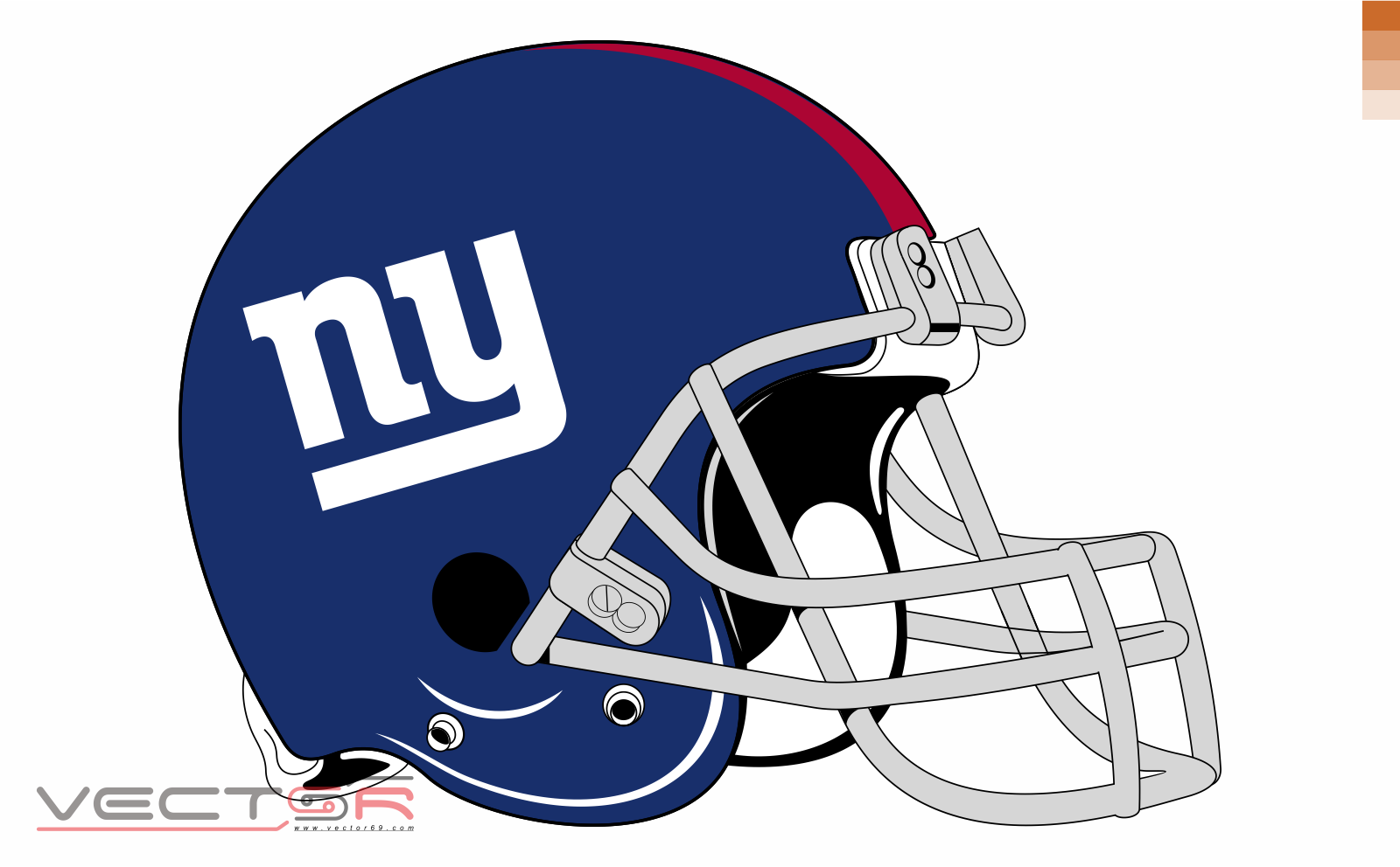 New York Giants Helmet (2000-present) - Download Vector File AI (Adobe Illustrator)