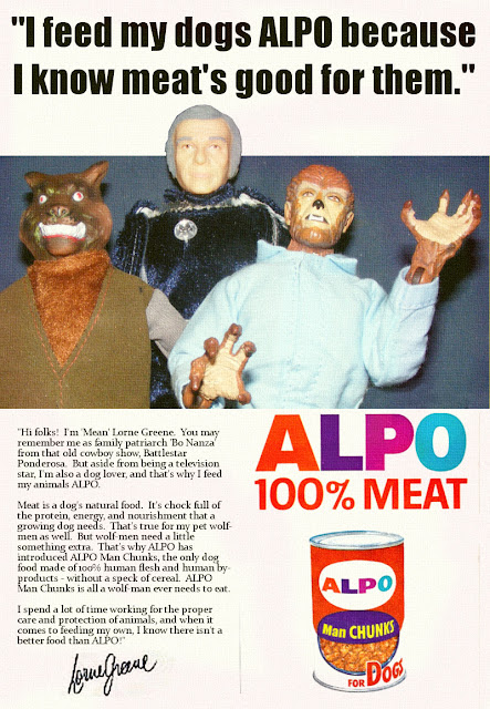 ALPO's got the human flesh that a wolf-man craves!