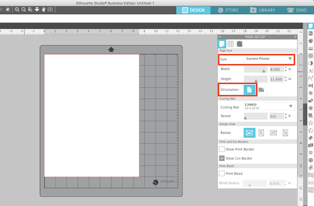 Silhouette 101, Silhouette America blog, move registration marks, enlarge print area, print and cut