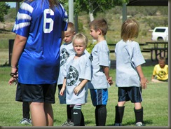 September 2008 what a serious soccer player Brynn is!