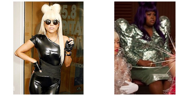 lady gaga outfits glee. the glee lady gaga, Aside,