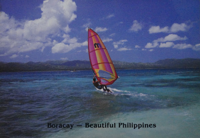 Windsurfing in Boracay postcard