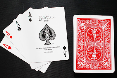 Four Aces in a deck of cards