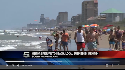 Visitors return to beach, local businesses re-open