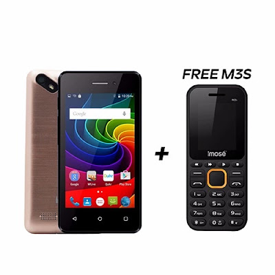 Buy "BAM 4" Smartphone And Get FREE M3s Dual SIM Phone + Free Leather Flip Case Cover