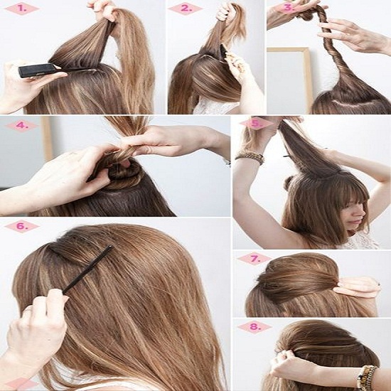 Best Quick and Simple Hairstyle Pics Tutorial ~ Pak Fashion