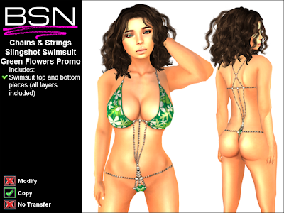 BSN Strings & Chains Slingshot Swimsuit