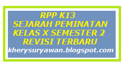 Rpp 1 Lembar Sejarah Peminatan Kelas X Semester 2 Revisi Terbaru 2020 Kherysuryawan Id
