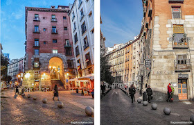 Madri do Capitão Alatriste: Arco de Cuchilleros e Cava Baja de San Miguel