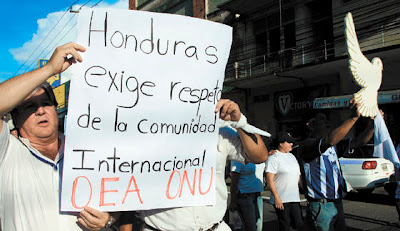 Honduran anti-Zelaya protesters