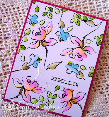 Chameleon Pens, Leah Cornelius, Altenew Golden Garden, handmade card