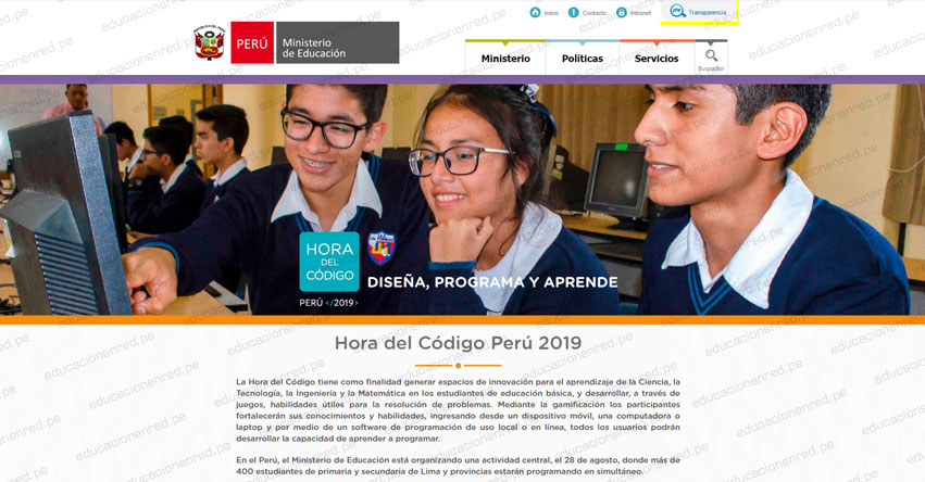 EN VIVO: Hora del Código Perú 2019 - MINEDU - www.minedu.gob.pe