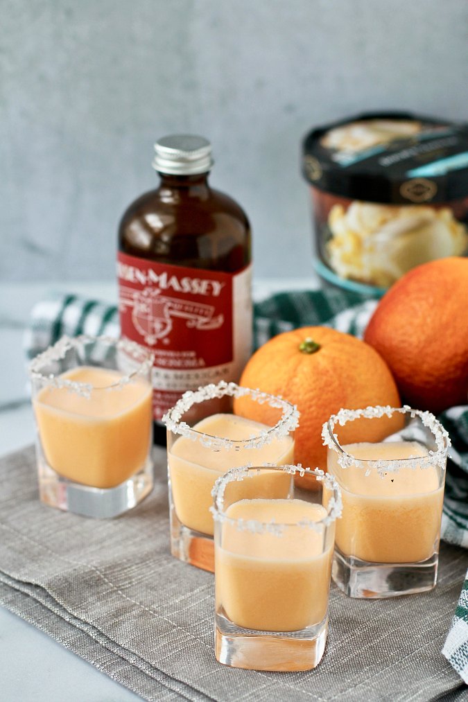 Mini Orange Creamsicle Shots | Karen's Kitchen Stories