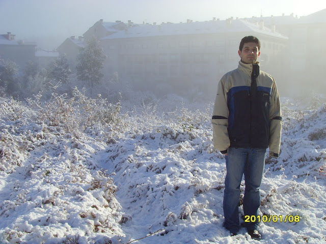 Gran nevada en Santiago de Compostela