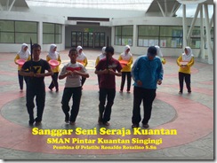 Sanggar Seni Seraja Kuantan SMAN Pintar Berproses Tari Somba Cerano