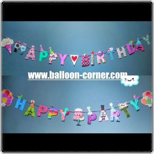 Bunting Banner HAPPY BIRTHDAY & HAPPY PARTY