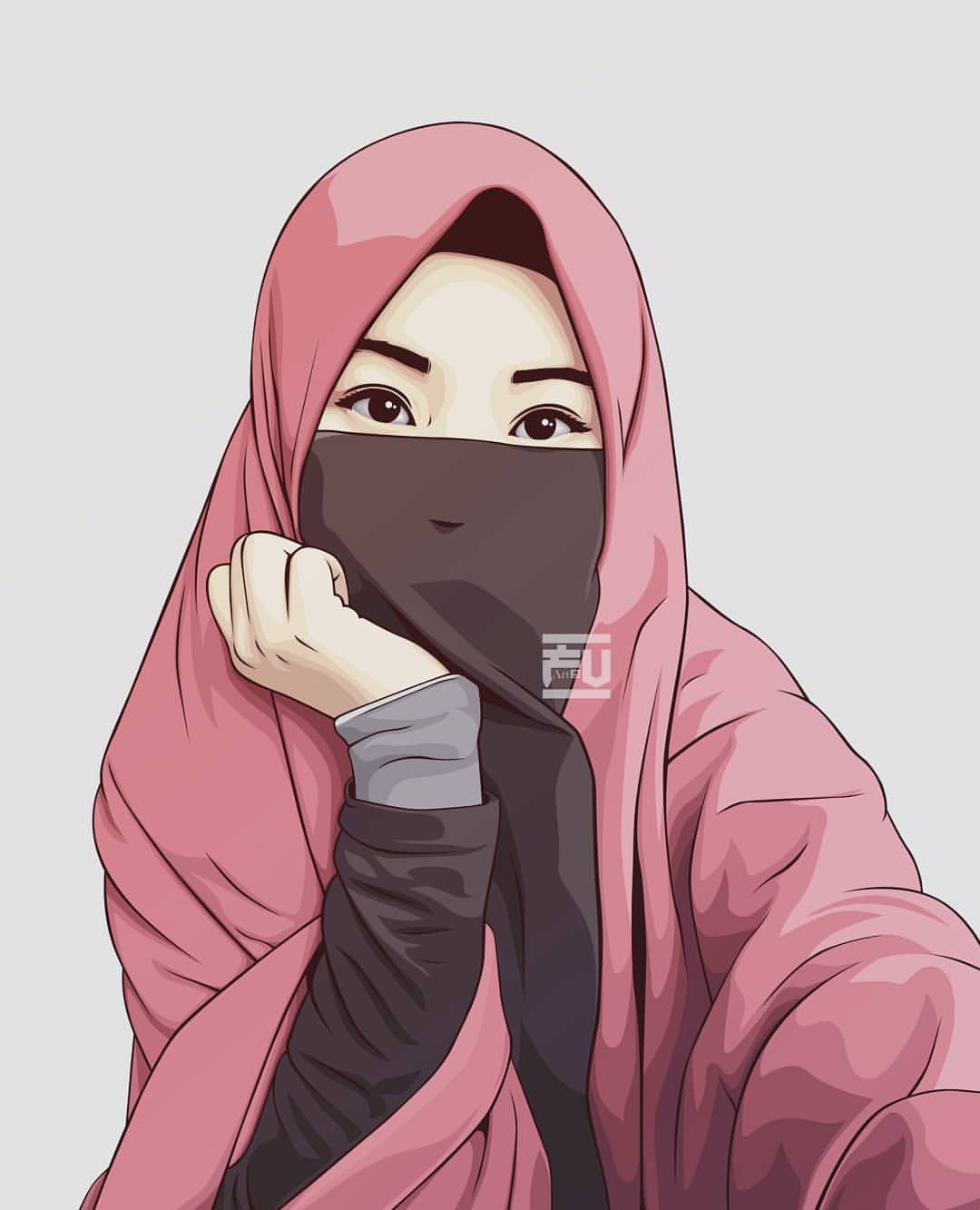 kumpulan anime kartun  muslimah bercadar parft 5 Blog Ely 