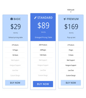 Pricing Table WordPress Plugin